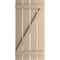 Ekena Millwork Rustic Four Board Spaced Board-n-Batten Rough Cedar Faux Wood Shutters w/Z-Board, 23 1/2W x 64H, PR SHUBSZ23X64RCPR - alternate 17